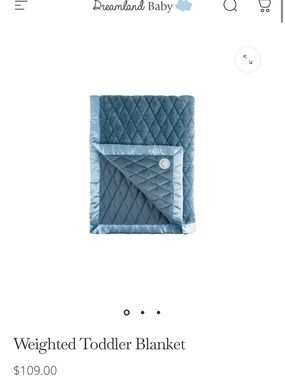 Blue Dreamland Weighted Toddler Blanket